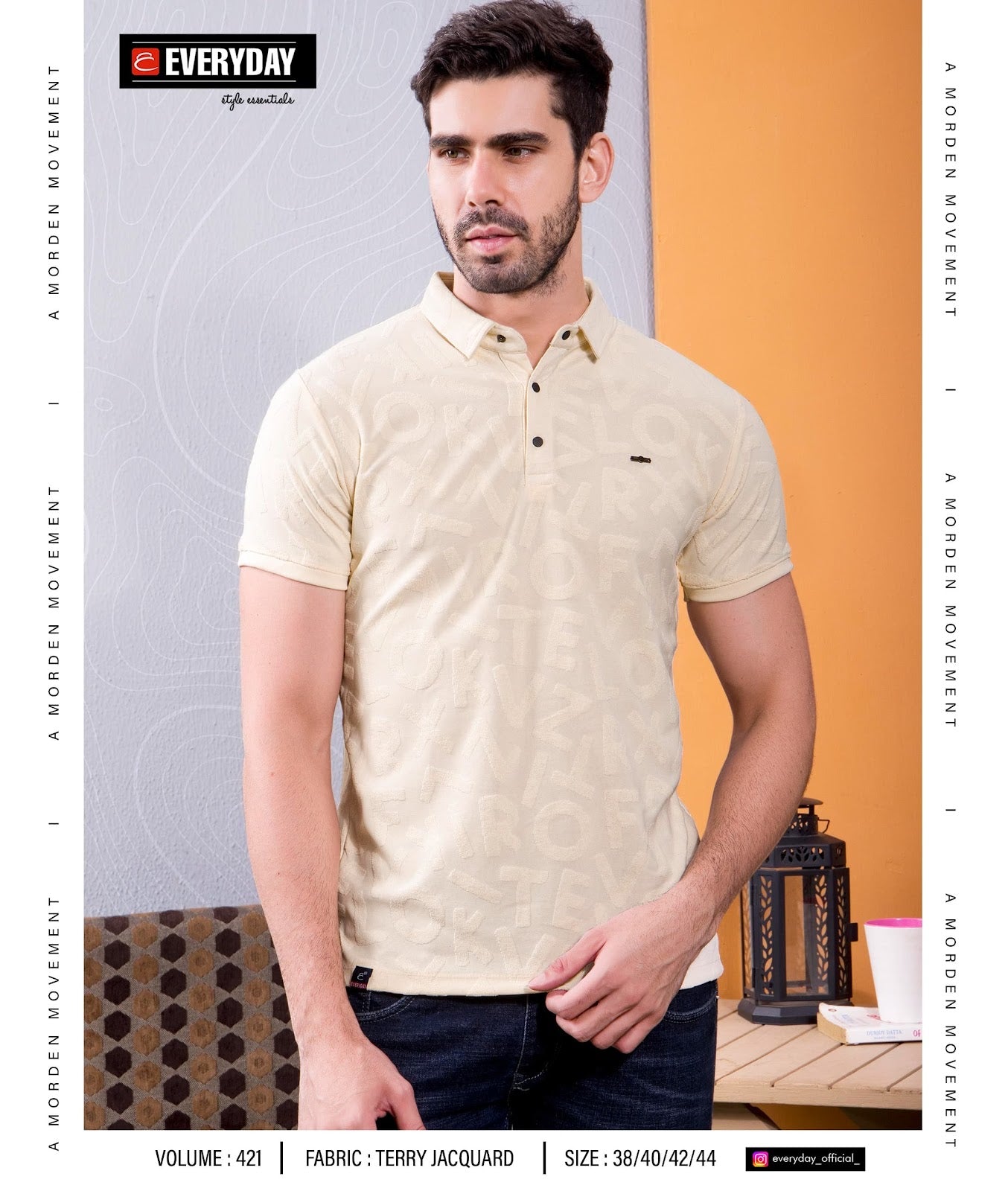 421 Everyday Jacquard Mens Tshirts Exporter Ahmedabad