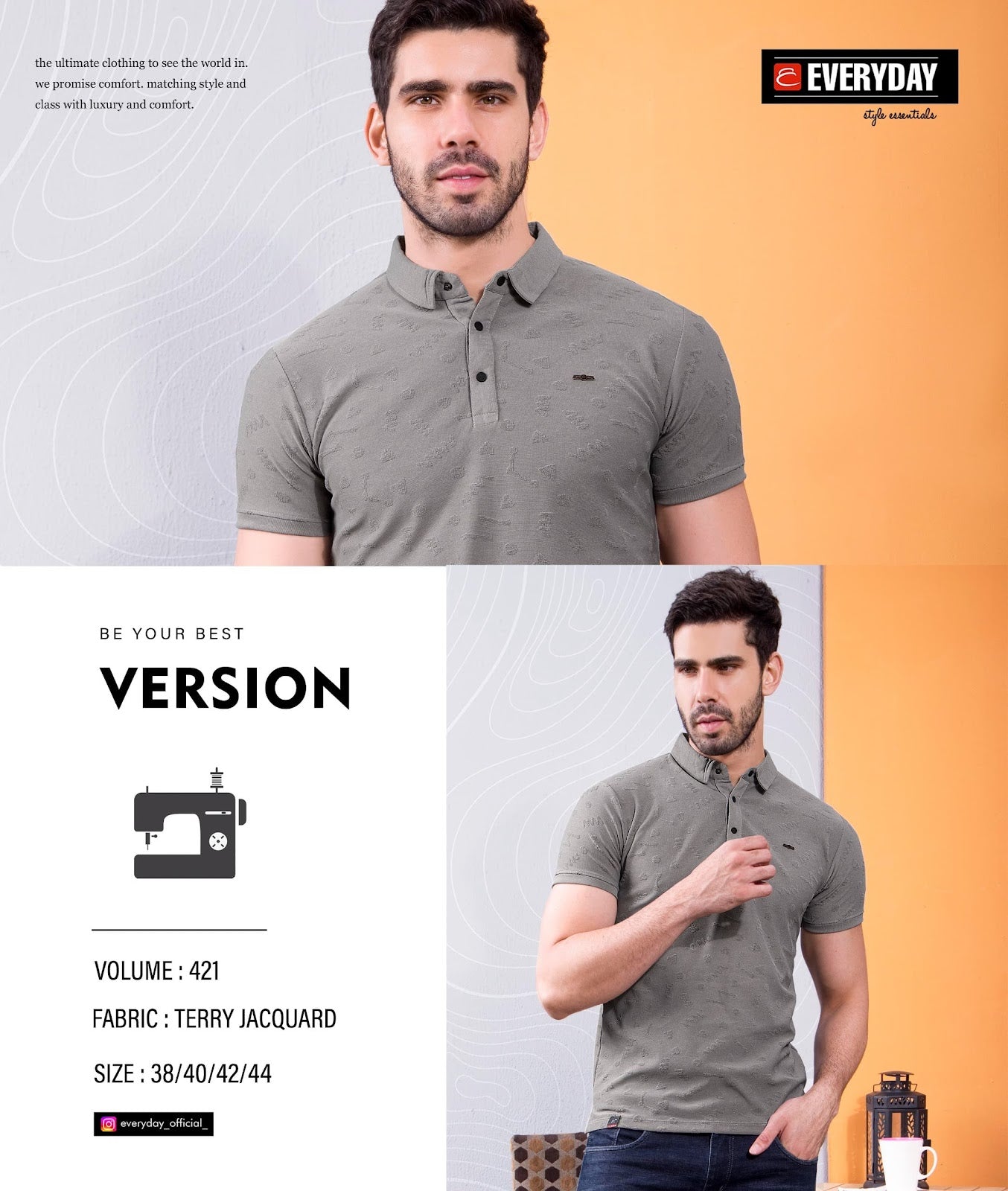 421 Everyday Jacquard Mens Tshirts Exporter Ahmedabad