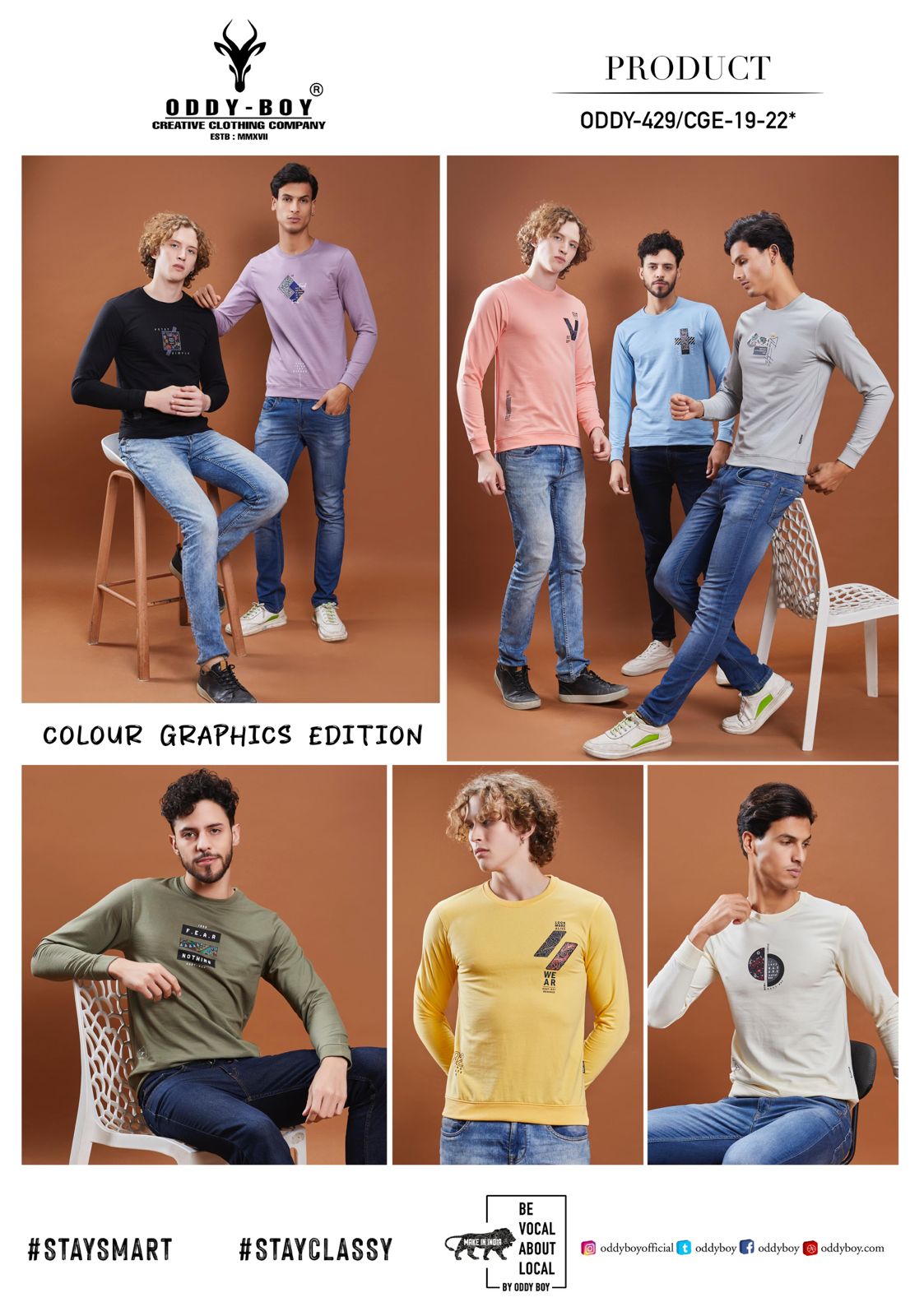 429 Oddy Boy Cotton Looper Mens Tshirts Manufacturer India