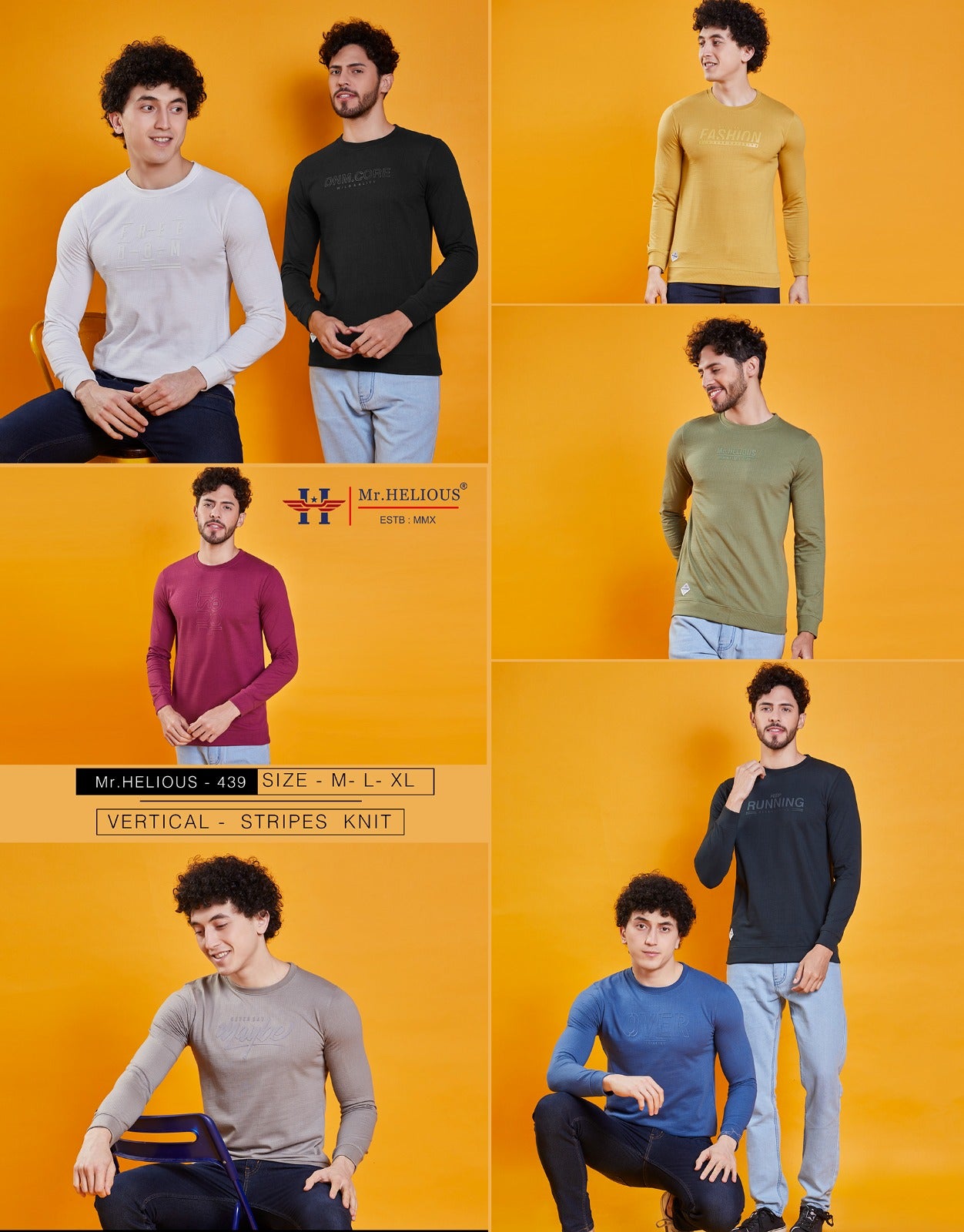 439 Mr. Helious Knit Mens Tshirts