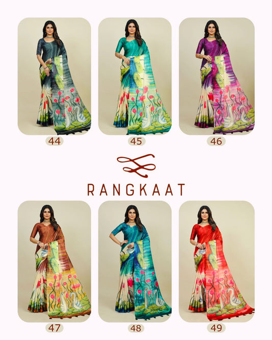 44-49 Rangkaat Tusser Silk Sarees
