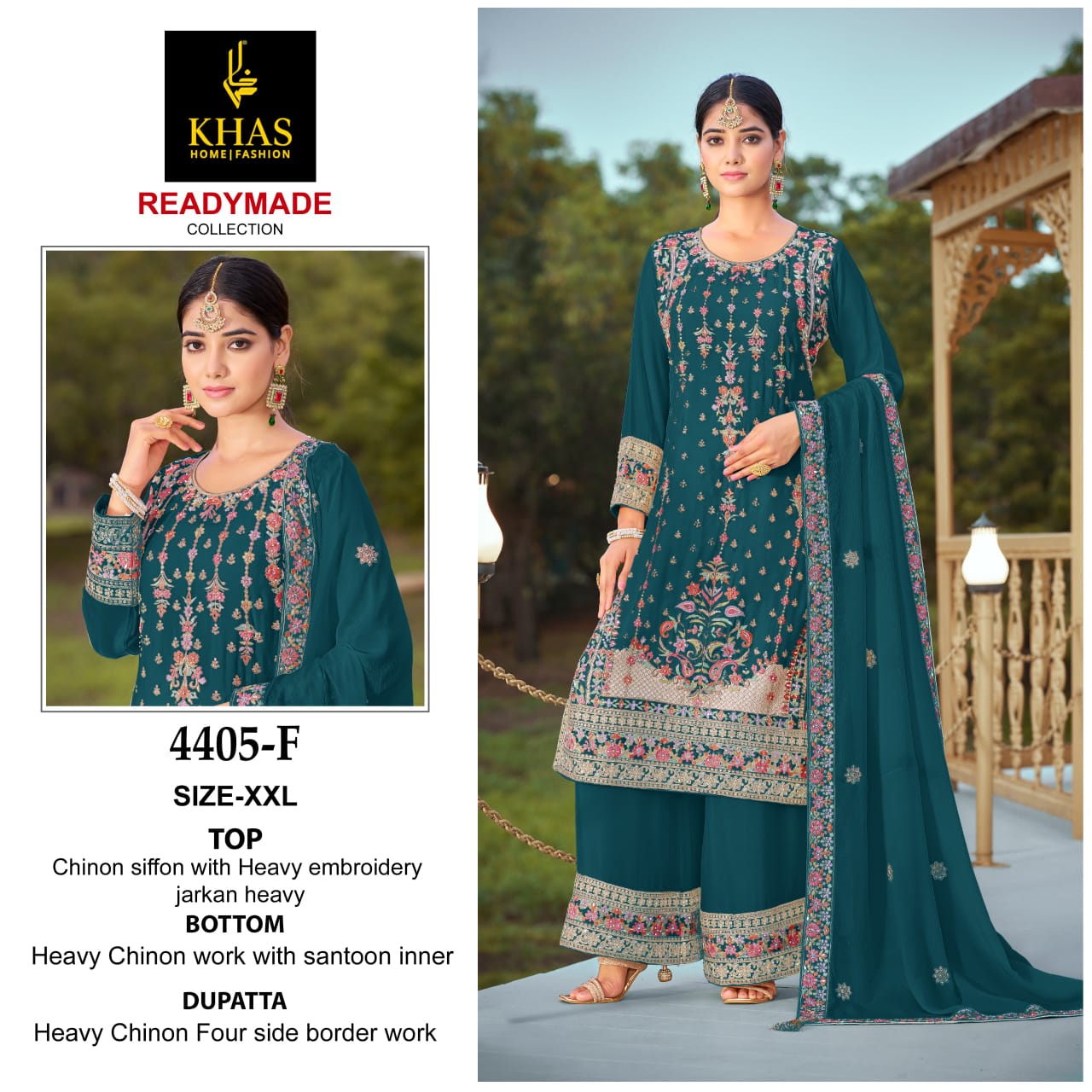 4405 Fgh Khas Chinon Chiffon Pakistani Readymade Suits Exporter Ahmedabad