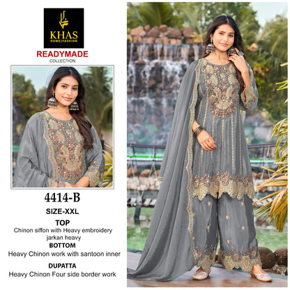4414 Abc Khas Chinon Chiffon Pakistani Readymade Suits Manufacturer Ahmedabad