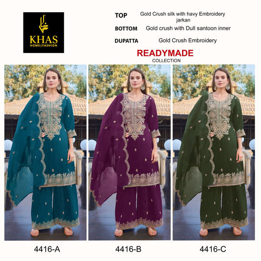 4416 Abc Khas Crush Pakistani Readymade Suits Supplier Gujarat
