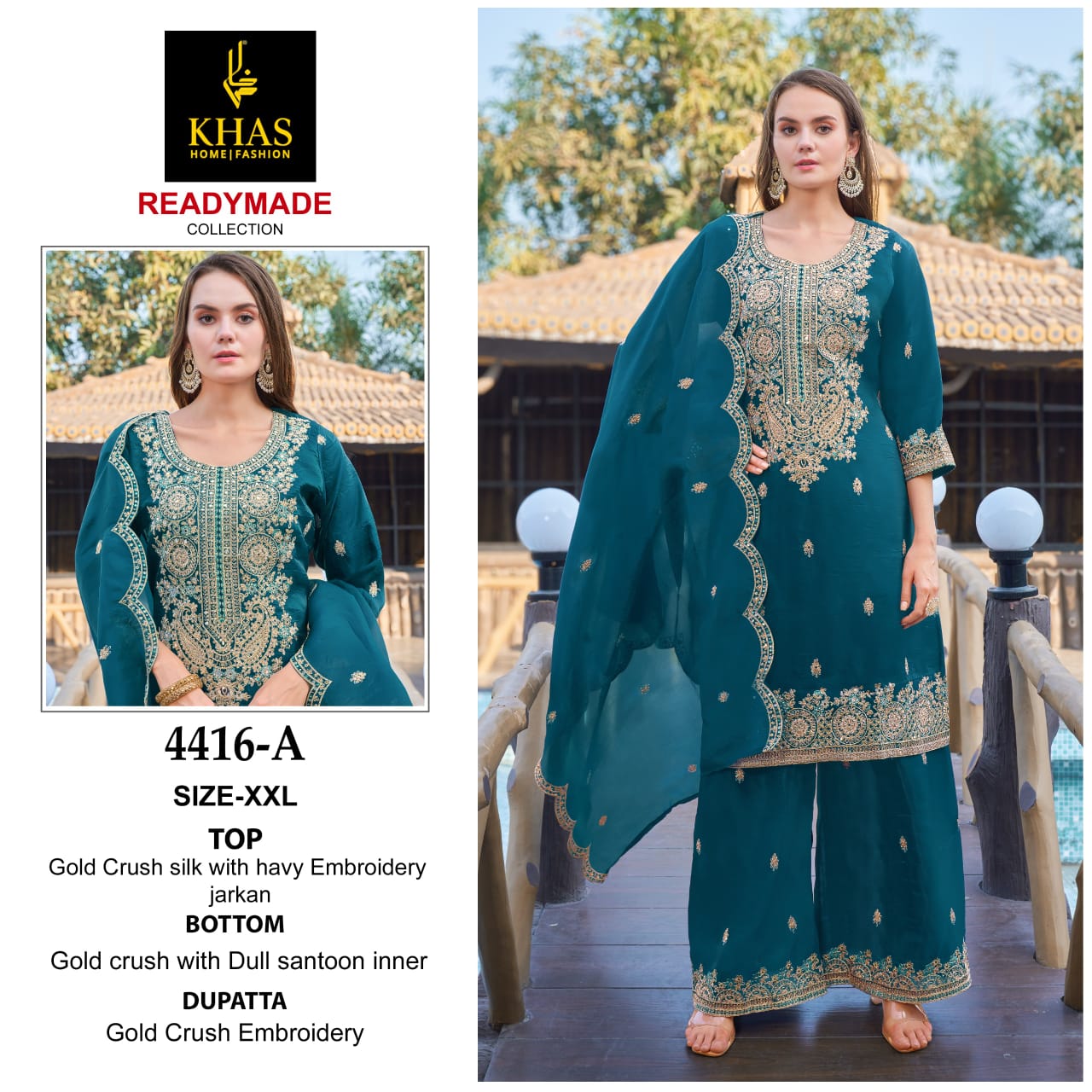 4416 Abc Khas Crush Pakistani Readymade Suits Supplier Gujarat