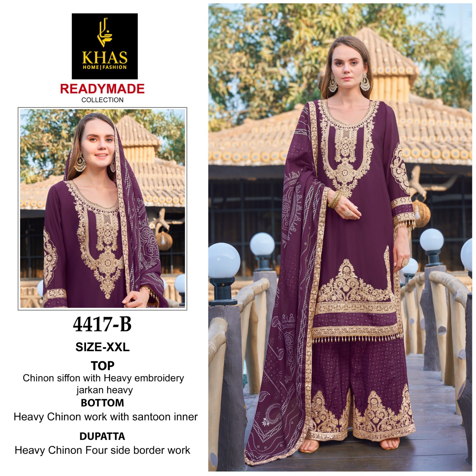 4417 Abc Khas Chinon Pakistani Readymade Suits Exporter Ahmedabad