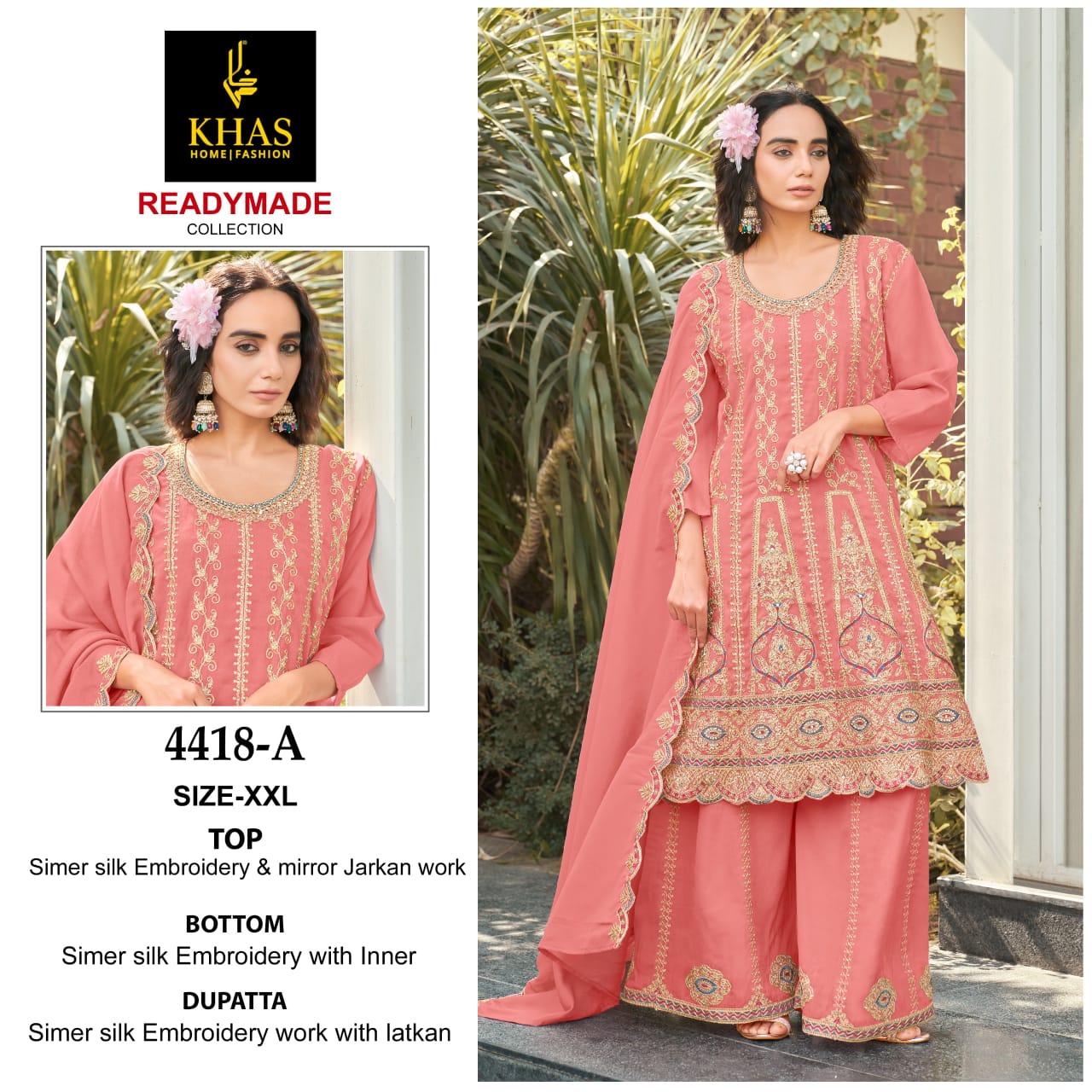 4418 Abc Khas Simmer Pakistani Readymade Suits Manufacturer India