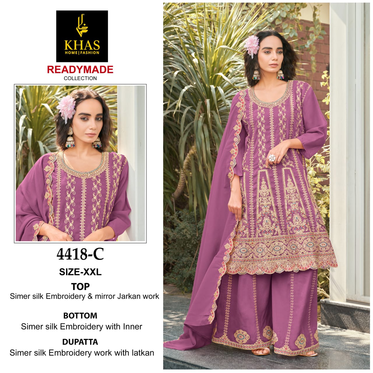4418 Abc Khas Simmer Pakistani Readymade Suits Manufacturer India