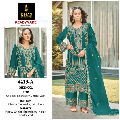 4419 Abc Khas Chinon Pakistani Readymade Suits Wholesale Price
