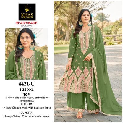 4421 Abc Khas Chinon Chiffon Pakistani Readymade Suits Wholesaler Ahmedabad