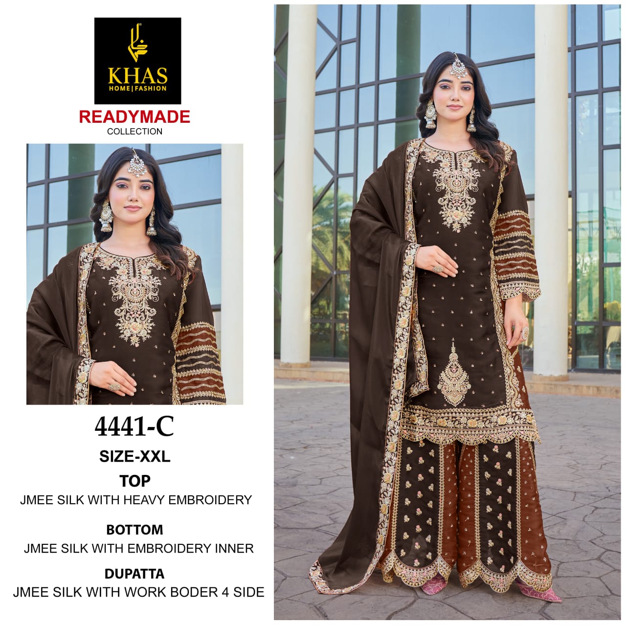 4441 Abcd Khas Jimmy Silk Pakistani Readymade Suits Manufacturer India