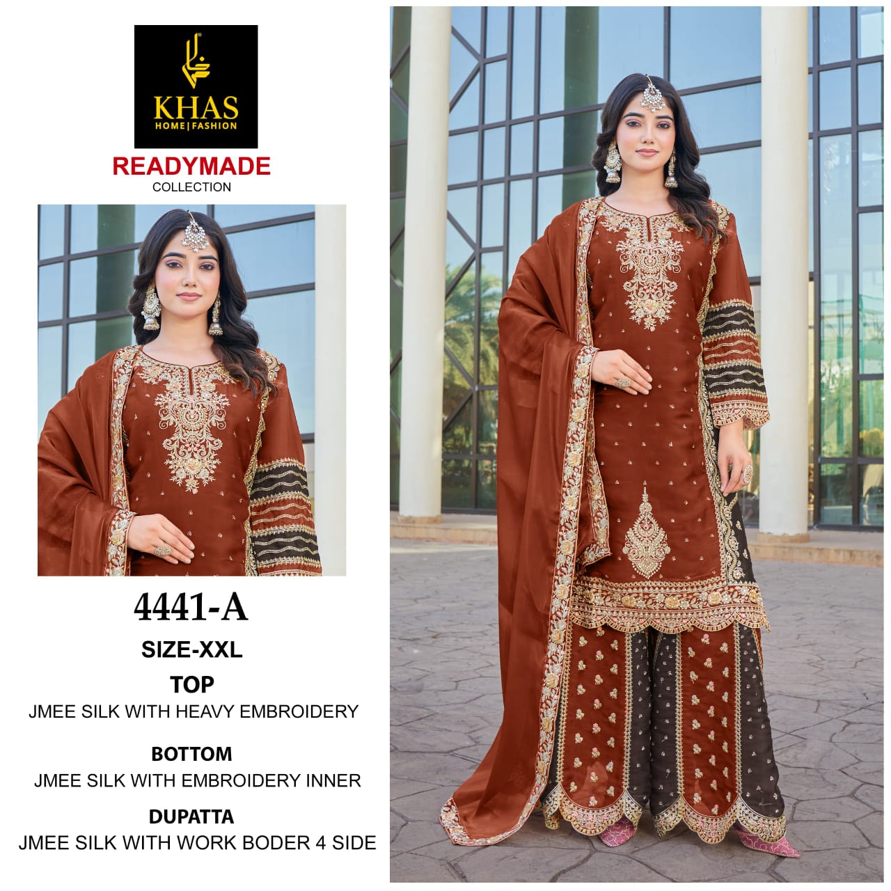 4441 Abcd Khas Jimmy Silk Pakistani Readymade Suits Manufacturer India