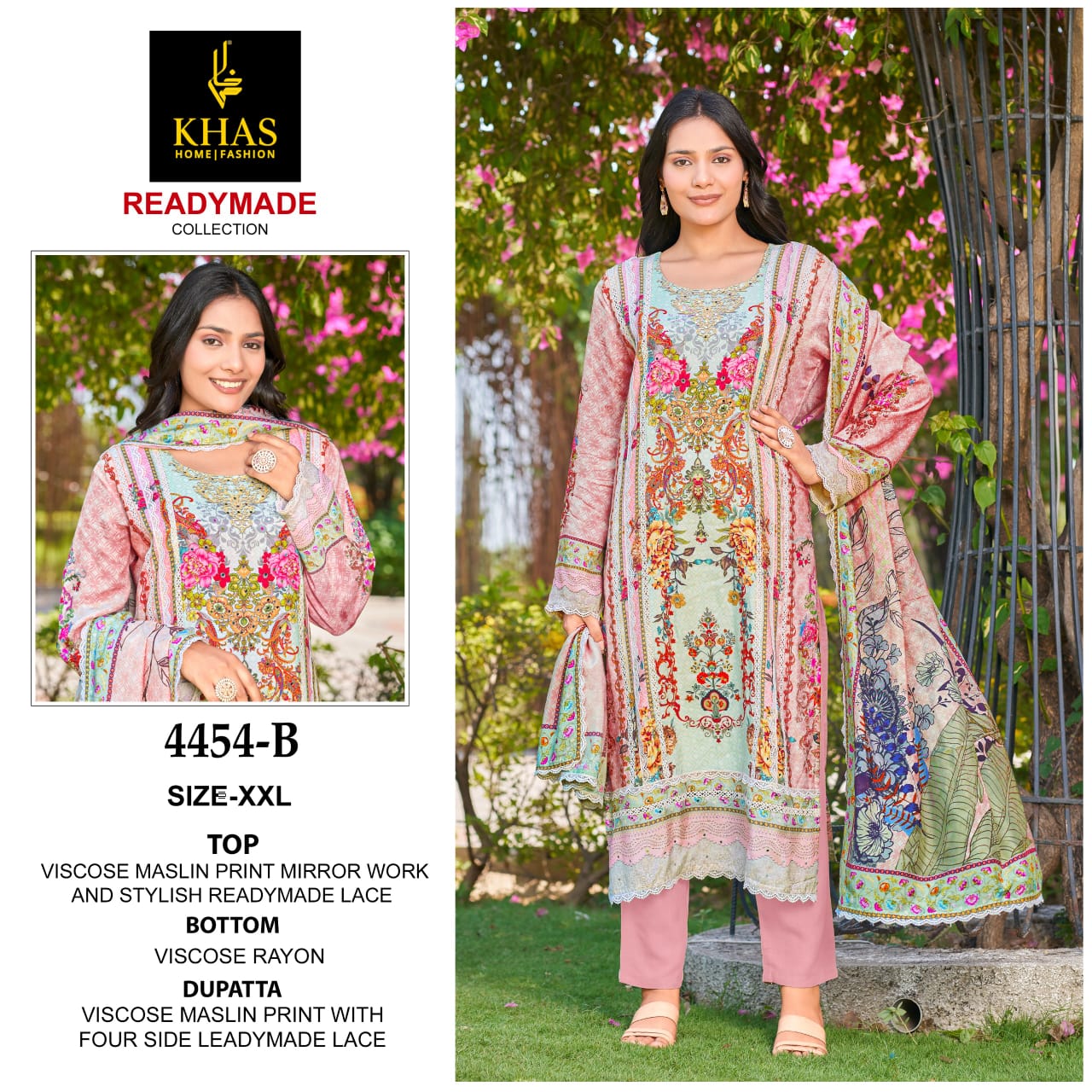 4454 Abc Khas Pakistani Readymade Suits Exporter India