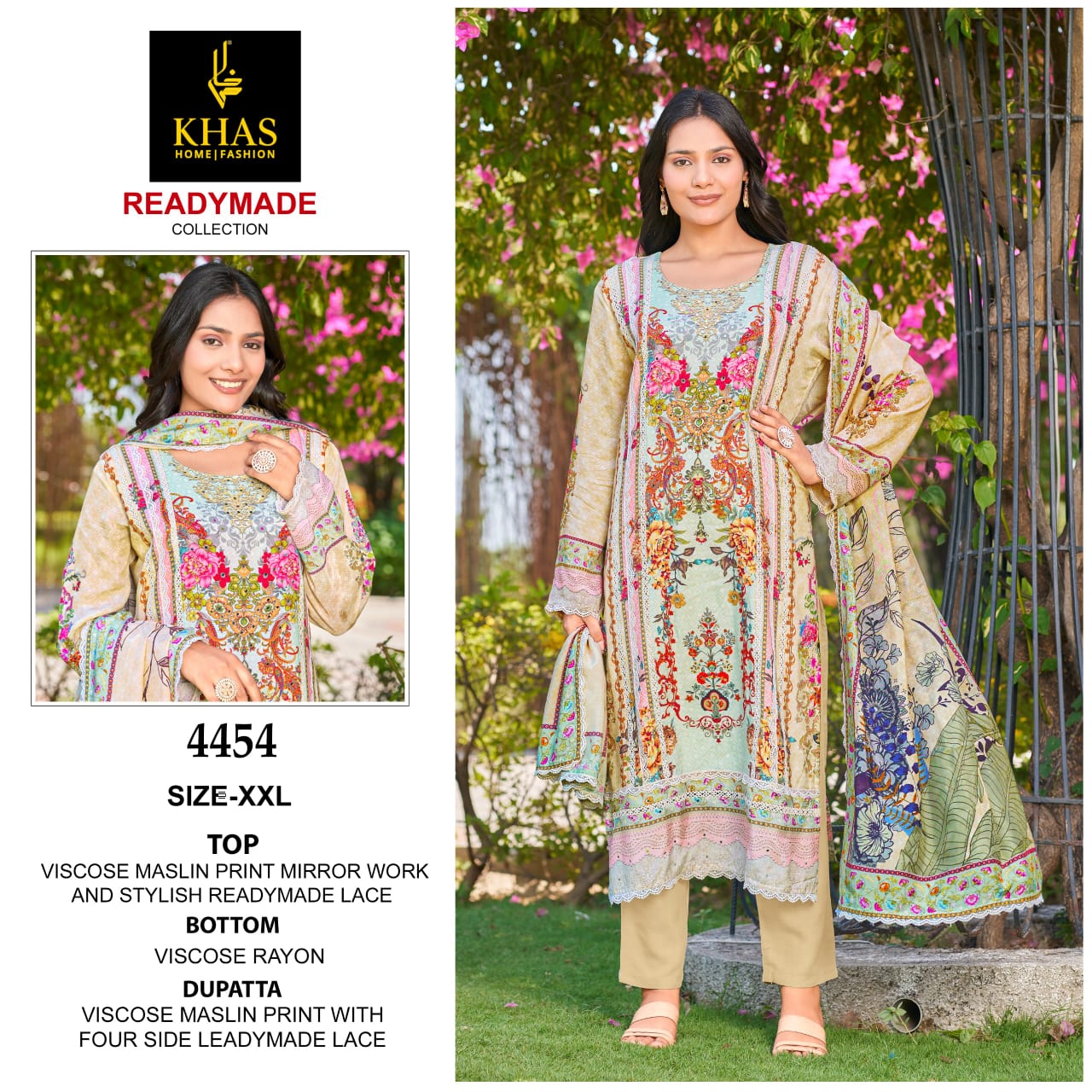 4454 Abc Khas Pakistani Readymade Suits Exporter India