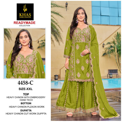 4458 Abc Khas Chinon Pakistani Readymade Suits Supplier