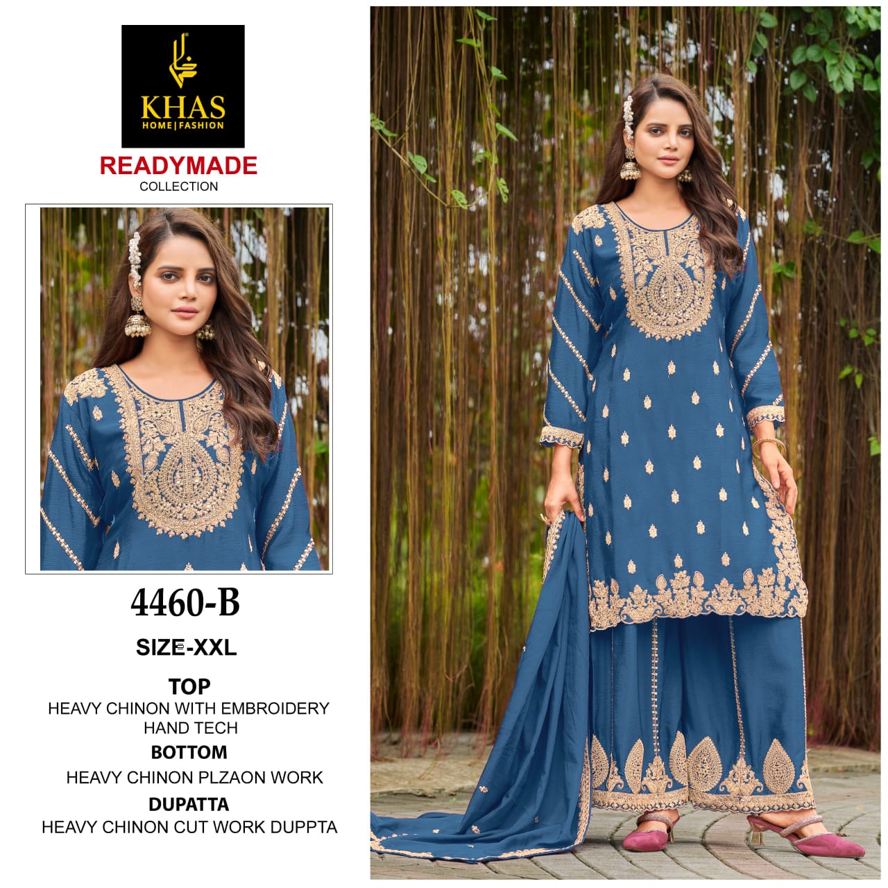 4460 Abc Khas Chinon Pakistani Readymade Suits Wholesaler Ahmedabad