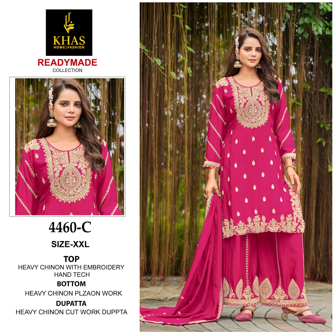 4460 Abc Khas Chinon Pakistani Readymade Suits Wholesaler Ahmedabad