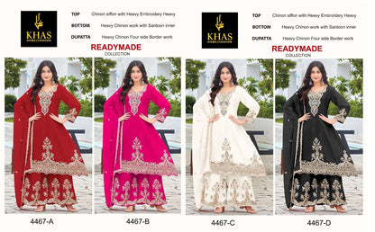 4467 Abcd Khas Chiffon Pakistani Readymade Suits Exporter Ahmedabad