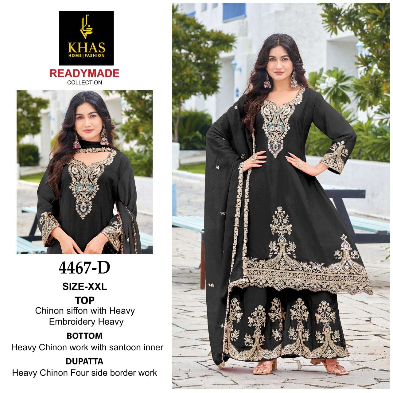 4467 Abcd Khas Chiffon Pakistani Readymade Suits Exporter Ahmedabad