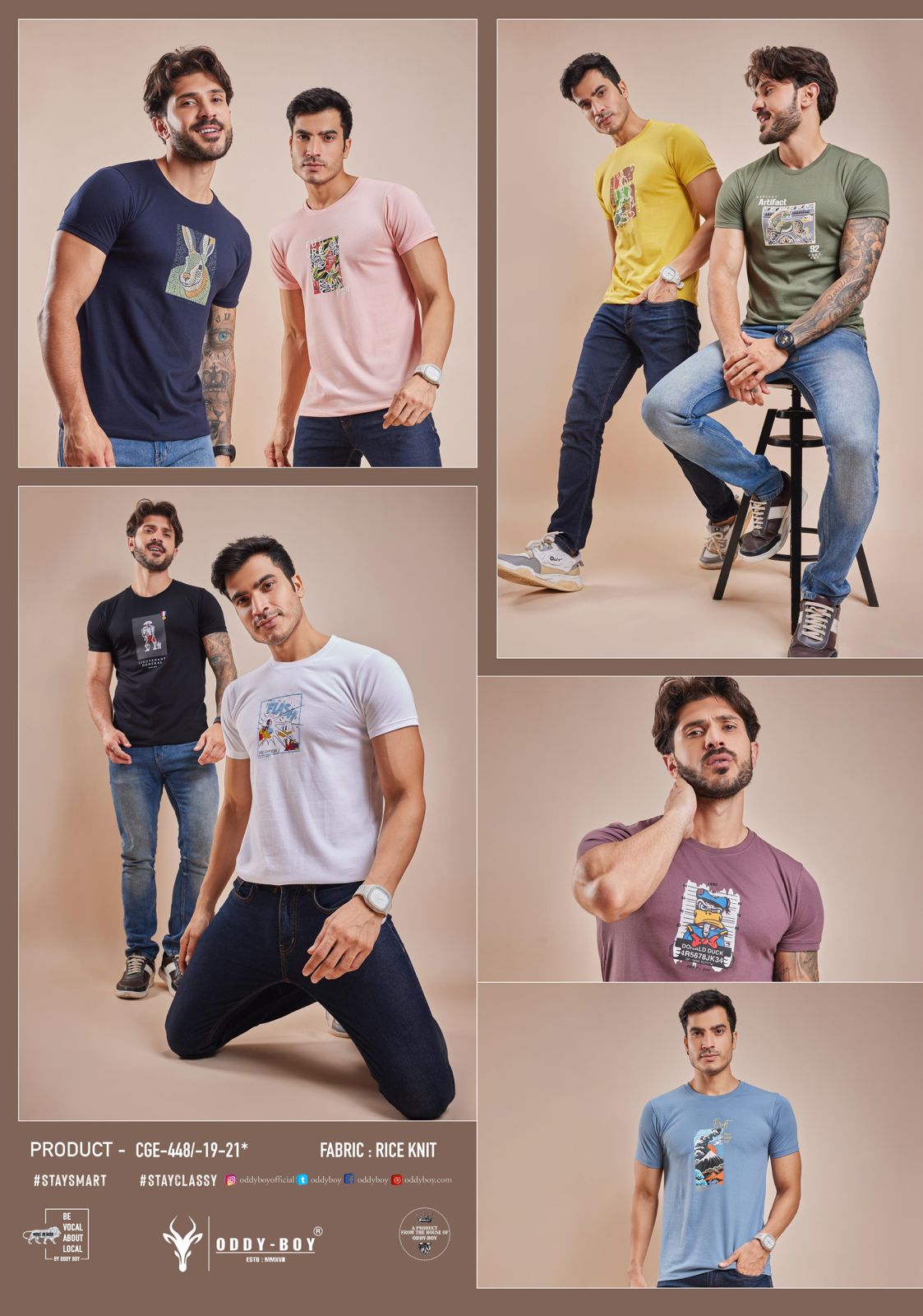 448 Oddy Boy Knit Mens Tshirts Wholesaler Ahmedabad