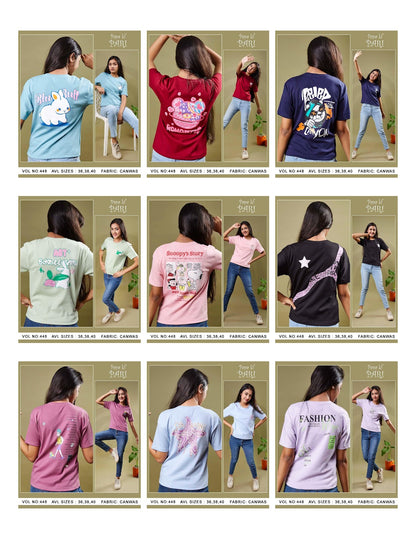 448 Papa Ki Pari Canvas Girls Top Exporter