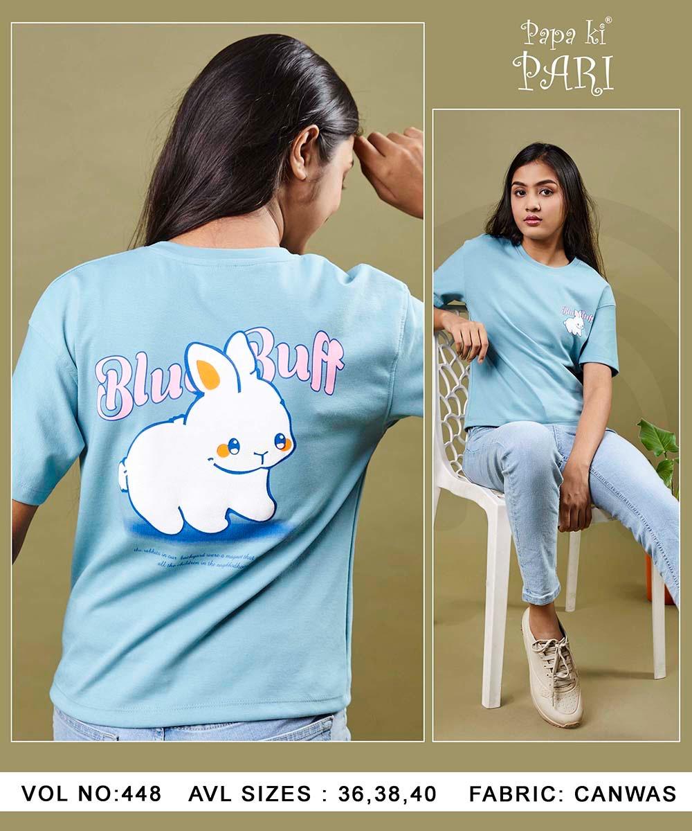 448 Papa Ki Pari Canvas Girls Top Exporter