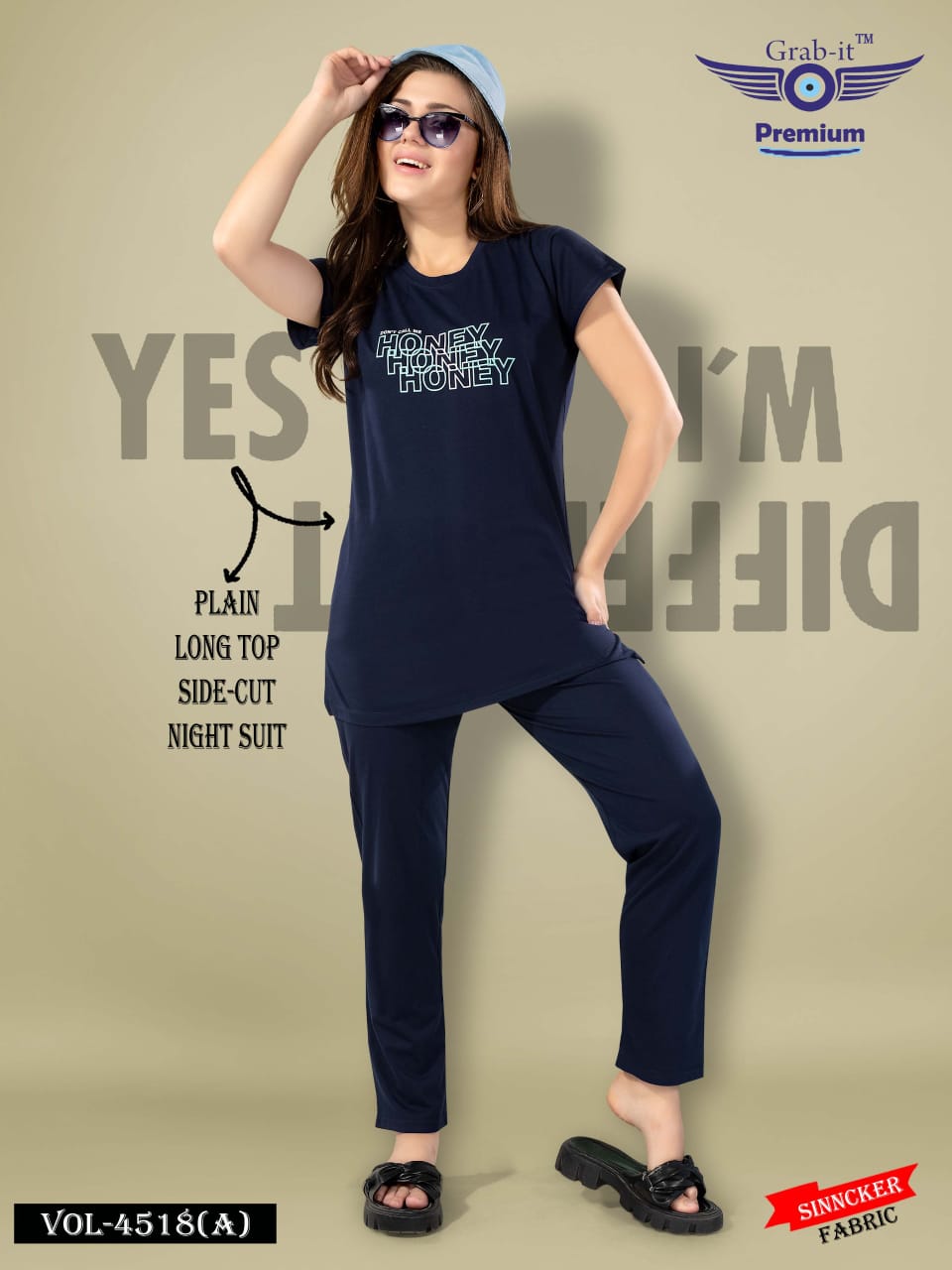 4518 A Grab It Sinker Kurta Night Suits Supplier Gujarat