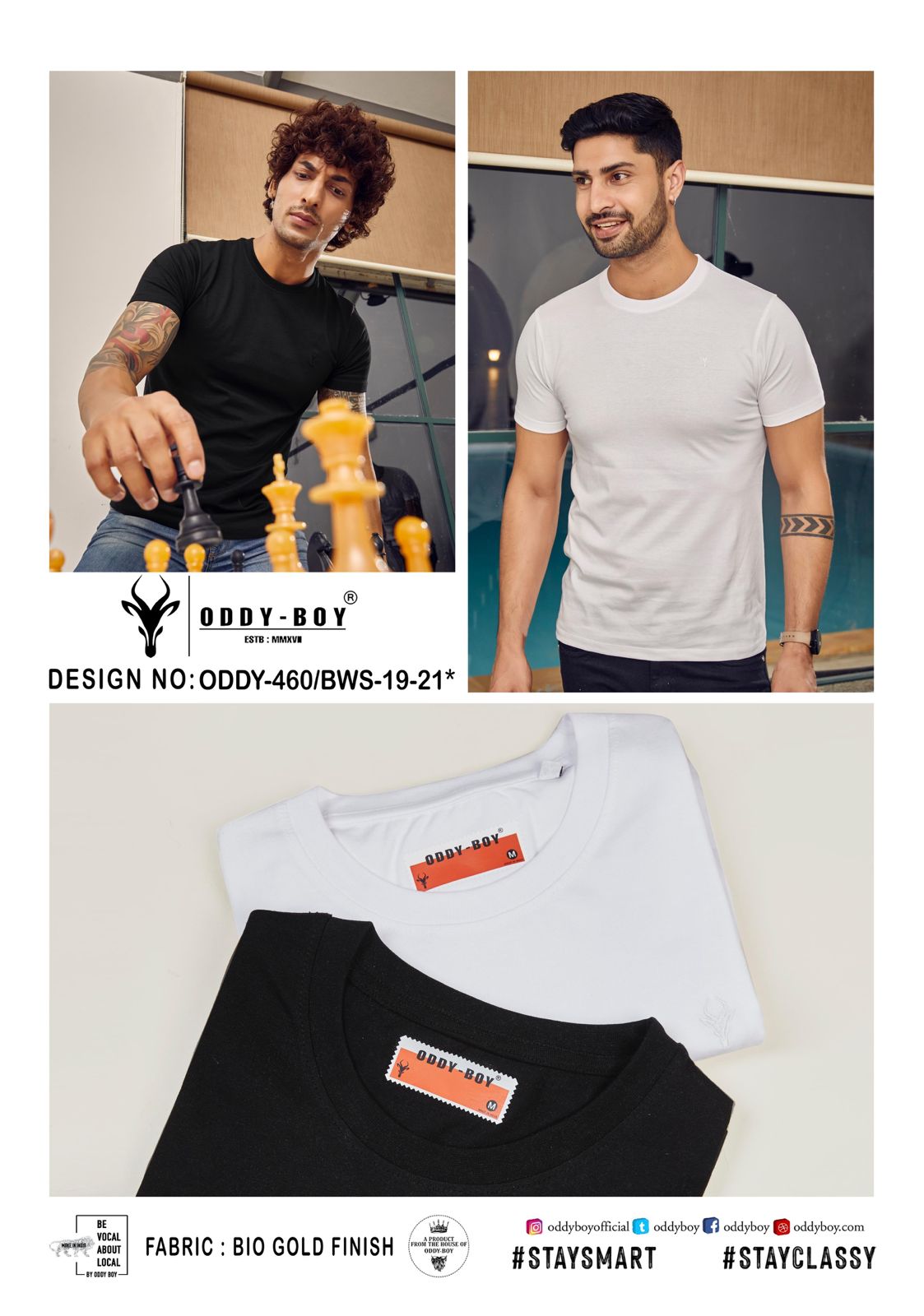 460 Oddy Boy Bio Gold Mens Tshirts