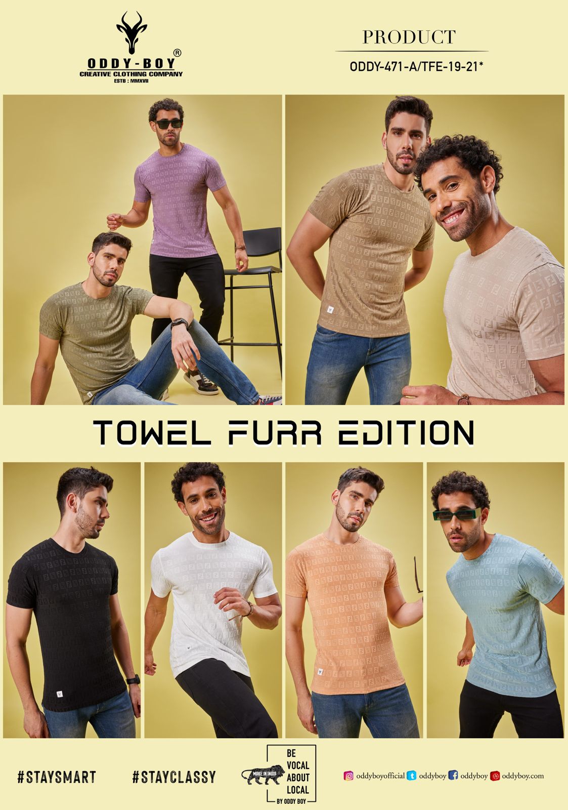 471 Towel Furr Oddy Boy Knit Mens Tshirts