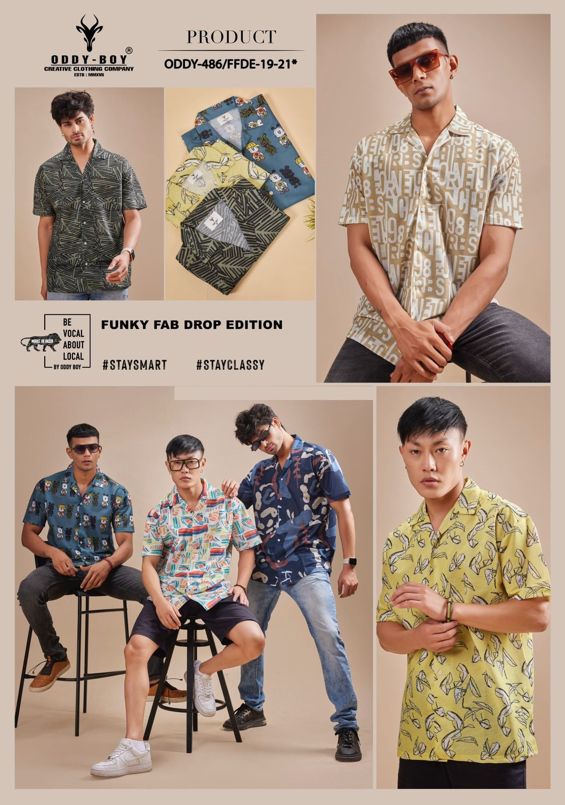 486 Ffde-19-21 Oddy Boy Knit Mens Shirts Exporter India