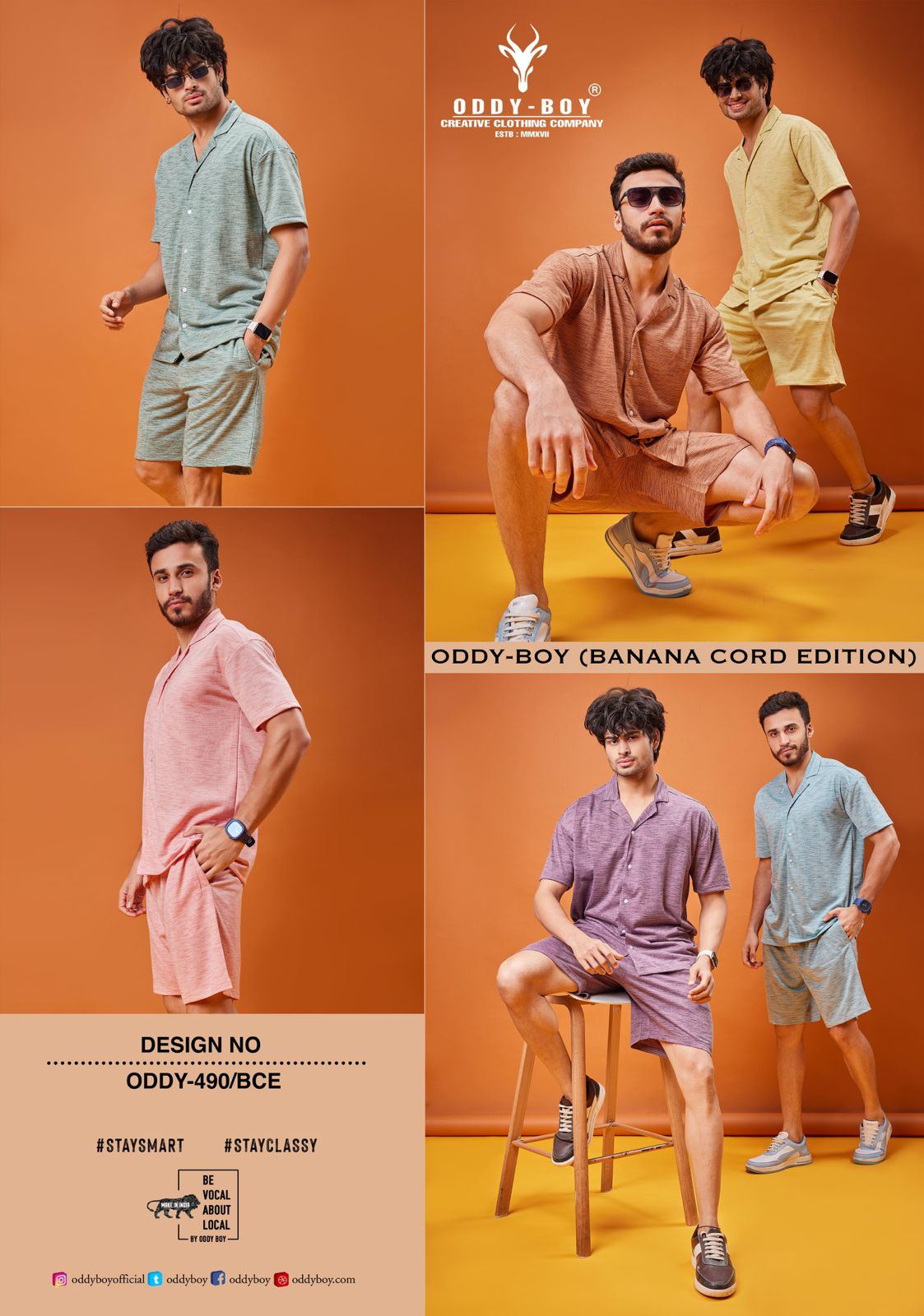 490 Oddy Boy Knit Mens Co Ord Set Supplier Ahmedabad