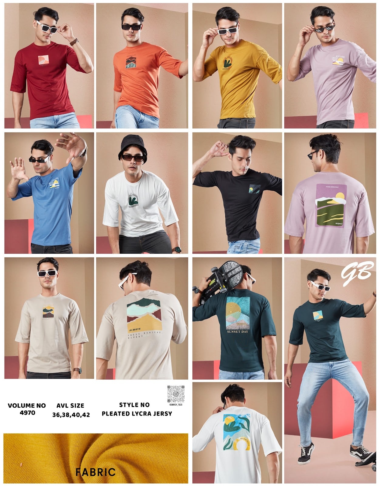 4979 Gb Lycra Mens Tshirts Manufacturer Gujarat