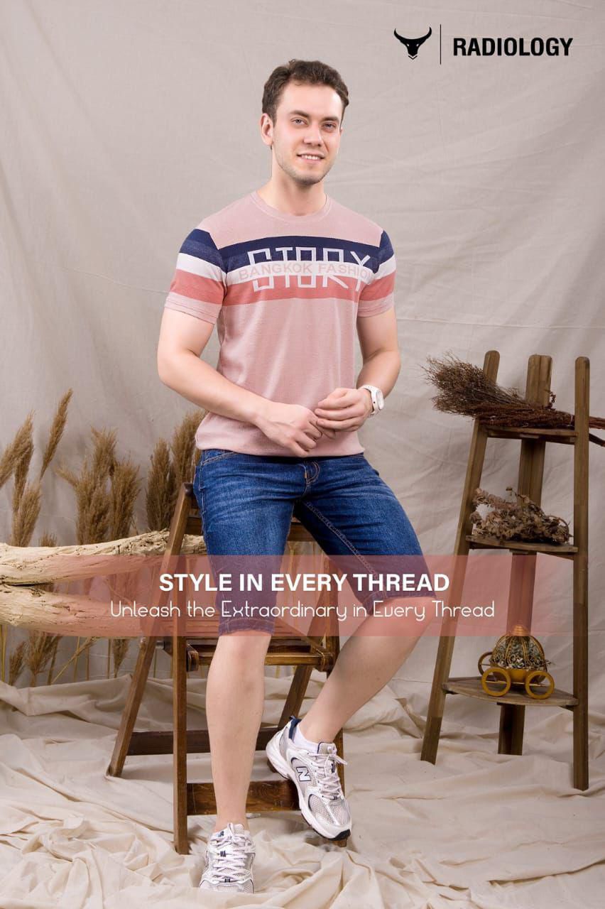 497 Radiology Jacquard Knit Mens Tshirts Wholesale