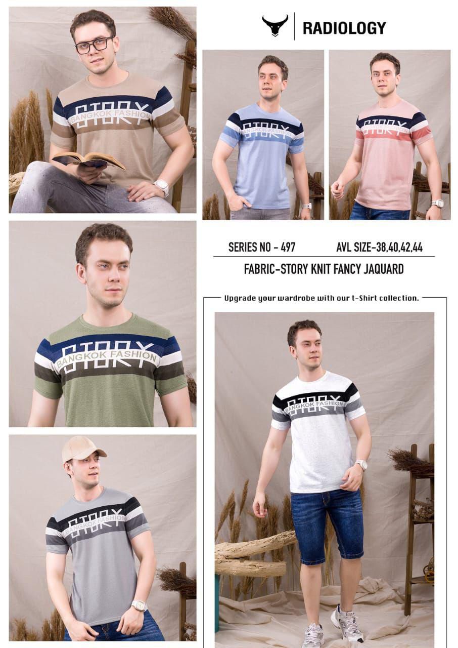 497 Radiology Jacquard Knit Mens Tshirts Wholesale