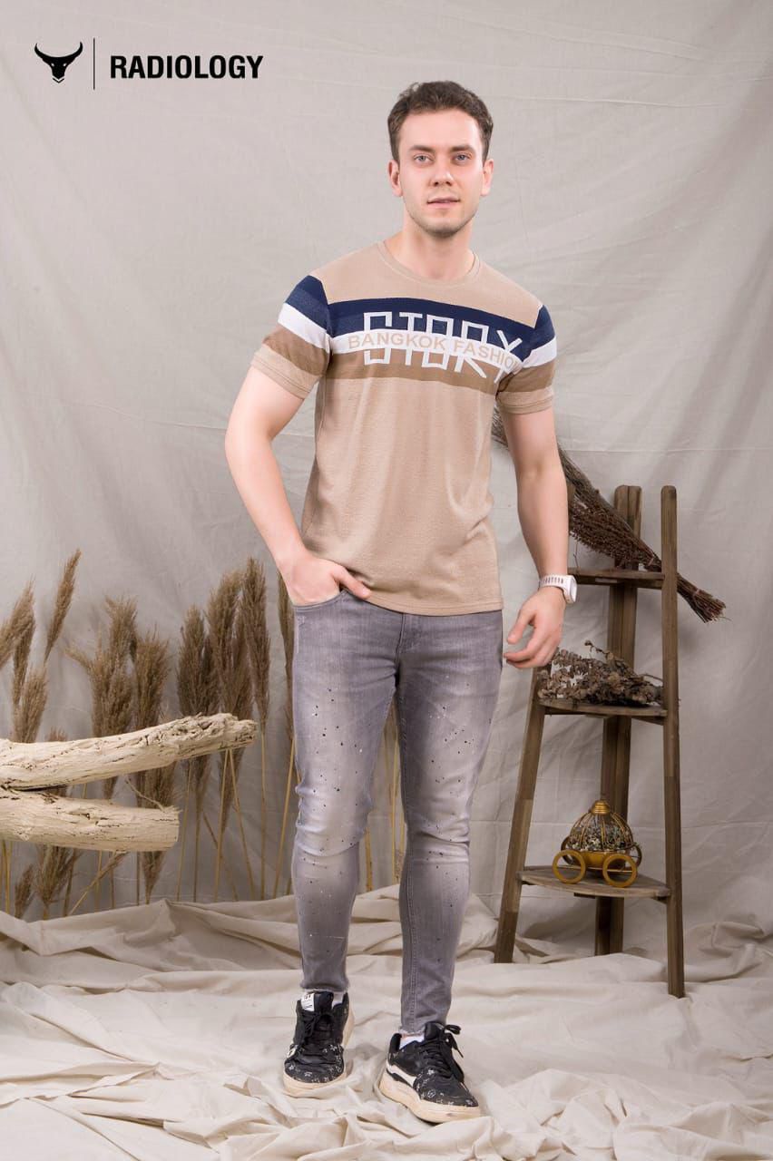 497 Radiology Jacquard Knit Mens Tshirts Wholesale