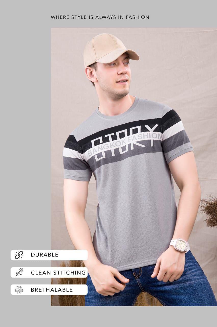 497 Radiology Jacquard Knit Mens Tshirts Wholesale