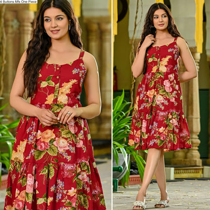 4 Buttons Mfs Cotton One Piece Exporter India