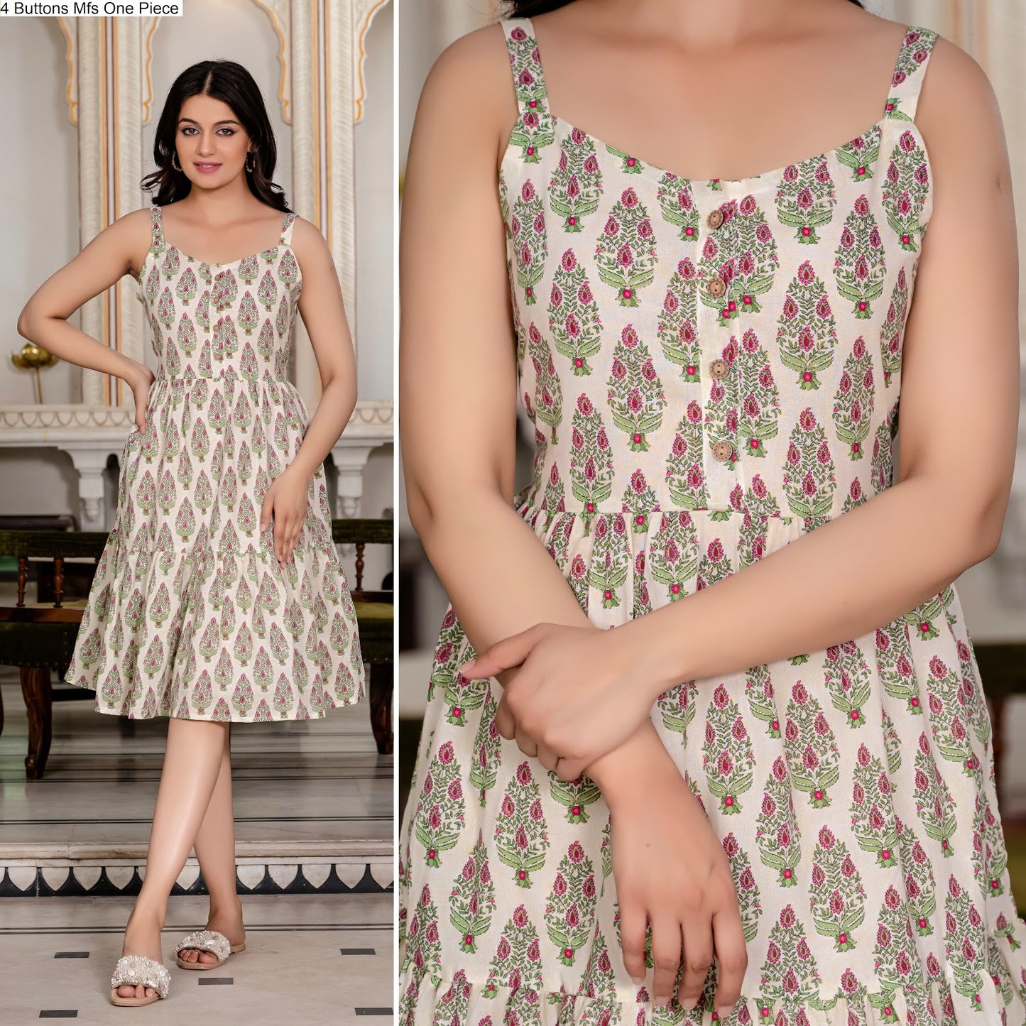 4 Buttons Mfs Cotton One Piece Exporter India