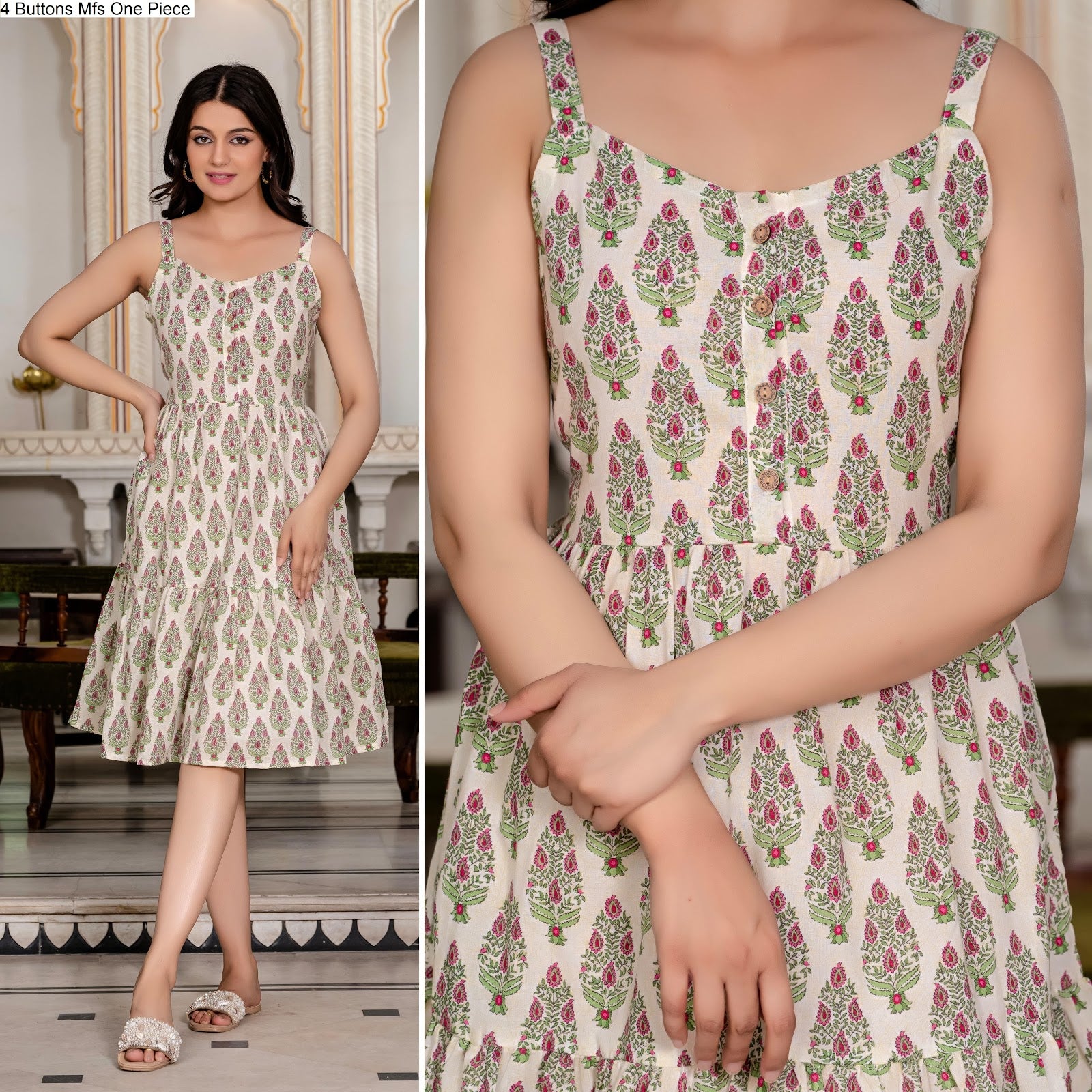 4 Buttons Mfs Cotton One Piece Exporter India