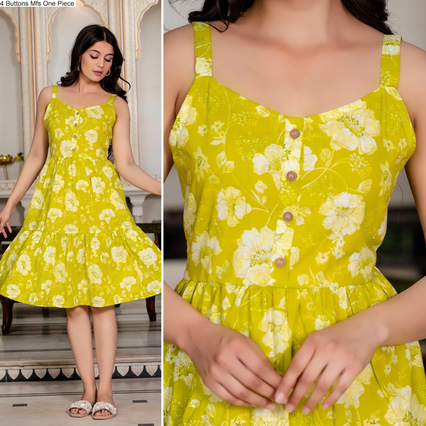 4 Buttons Mfs Cotton One Piece Exporter India