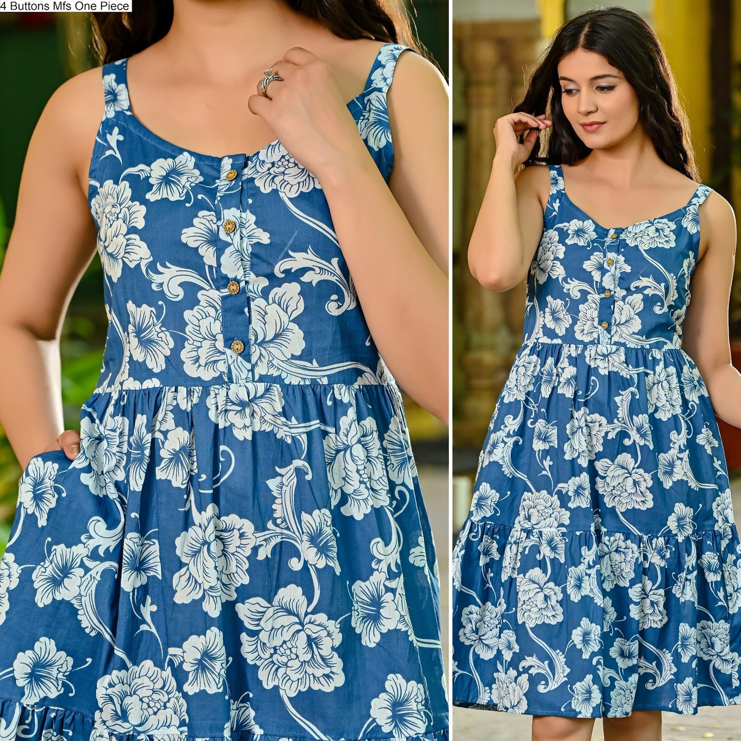 4 Buttons Mfs Cotton One Piece Exporter India