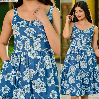 4 Buttons Mfs Cotton One Piece Exporter India