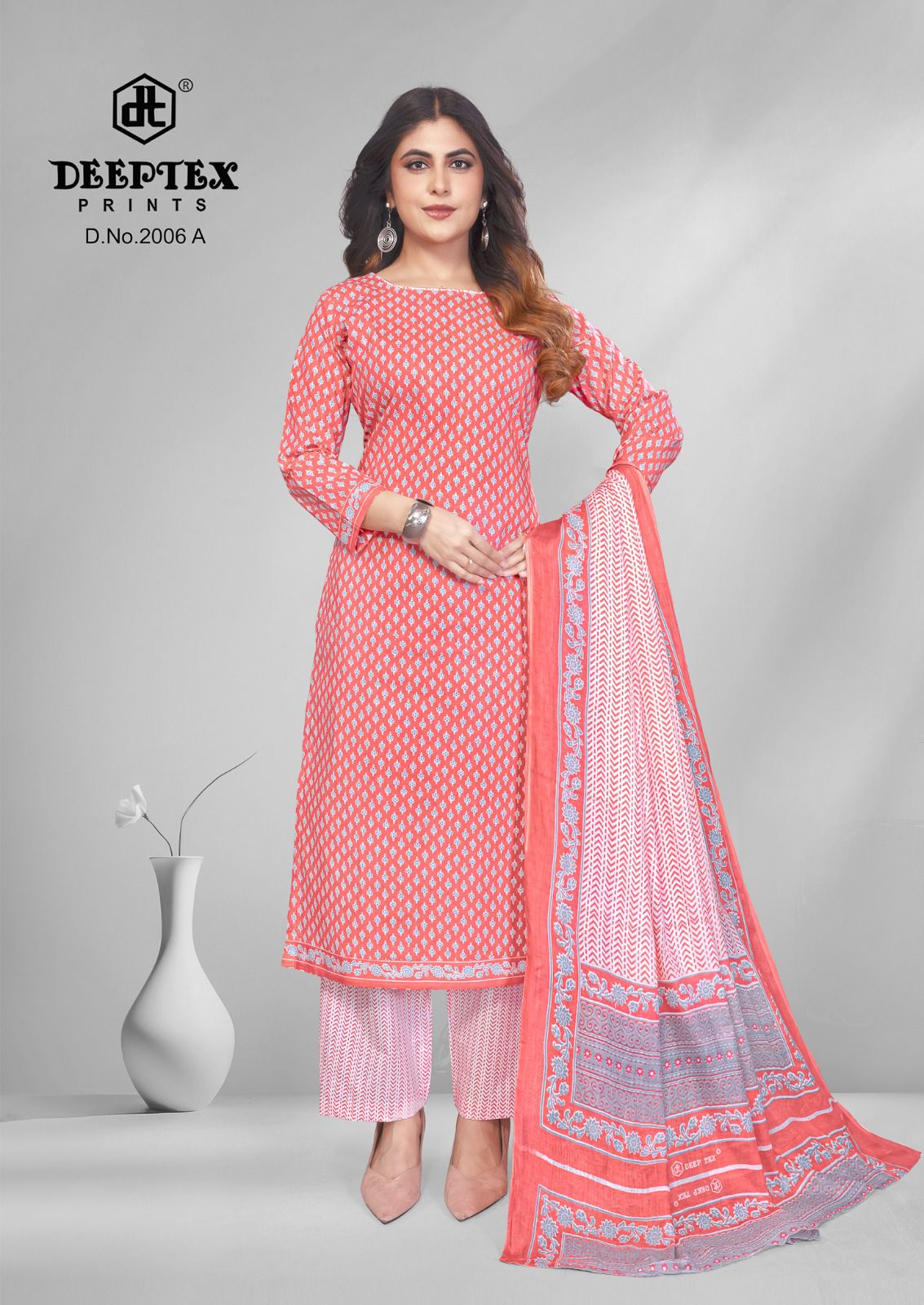 4 Colour Vol 2 Deeptex Prints Cotton Dress Material Wholesaler Gujarat