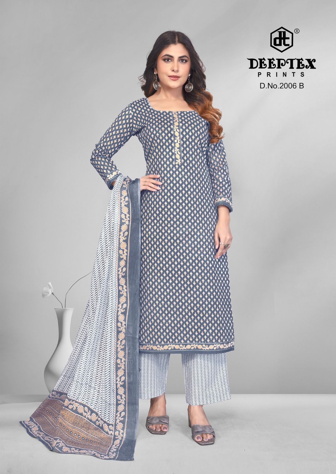 4 Colour Vol 2 Deeptex Prints Cotton Dress Material Wholesaler Gujarat