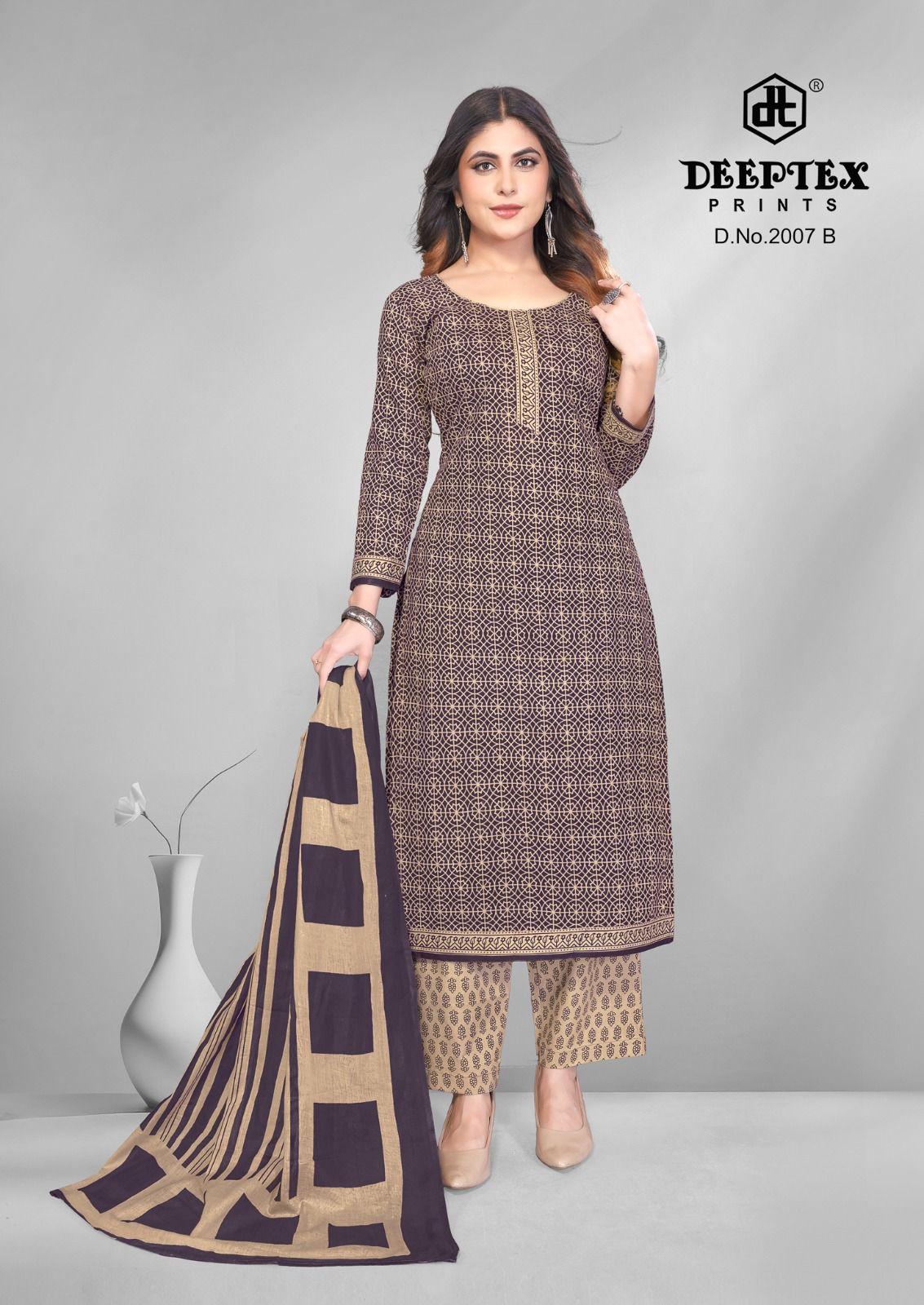 4 Colour Vol 2 Deeptex Prints Cotton Dress Material Wholesaler Gujarat