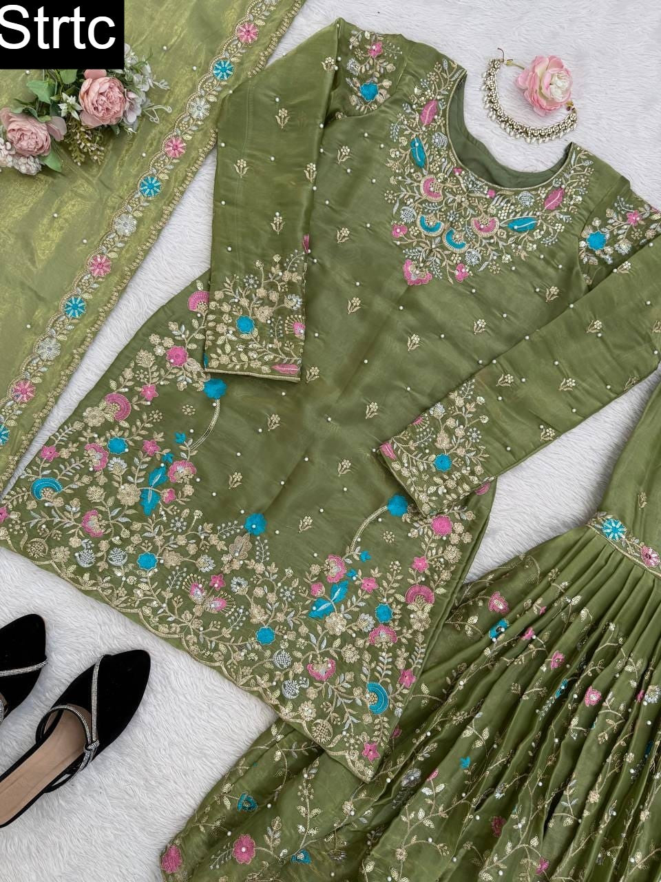 5000 Series Strtc Silk Pakistani Readymade Suits Wholesale Price