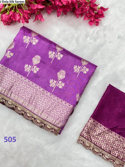 501-505 J Dola Silk Sarees Wholesaler Gujarat