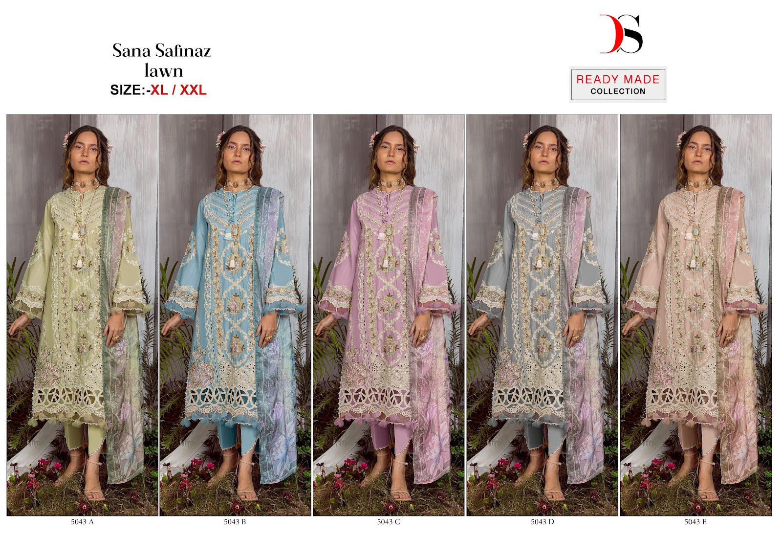 5043 Deepsy Pure Cotton Pakistani Readymade Suits Exporter Ahmedabad