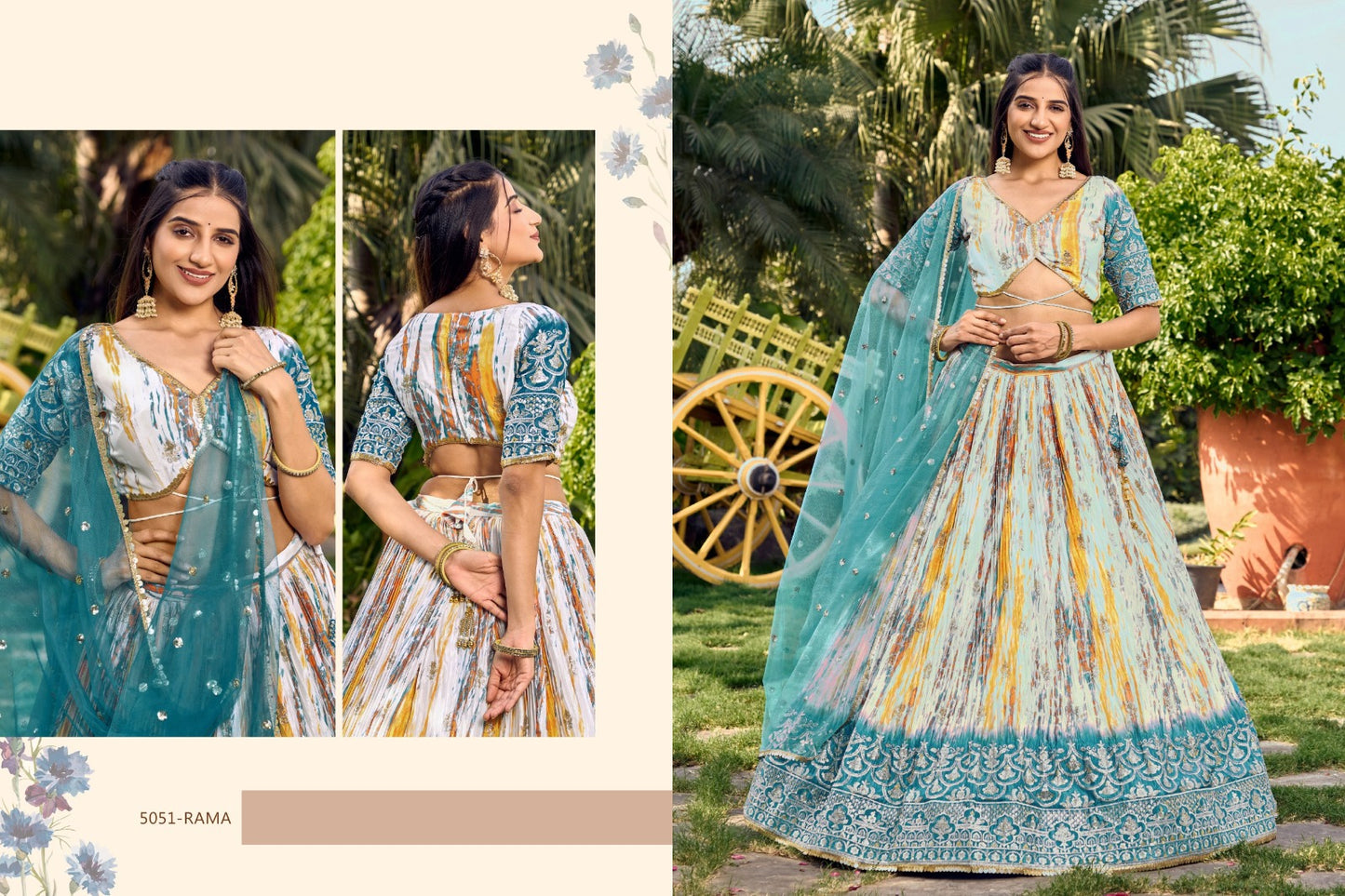 5051 Lavanya Zeel Chinon Lehenga Choli Manufacturer Ahmedabad