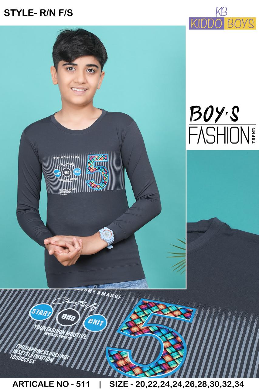 511 Kiddo Tencil Lycra Boys Tshirt Wholesaler India